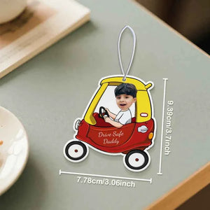 Personalized Drive Safe Car Air Freshener Custom Air Freshener Rearview Mirror Ornament Gifts for Father