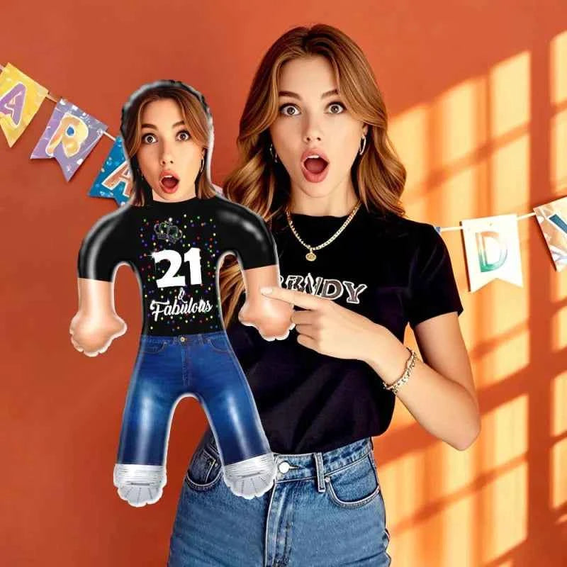Custom Face Fabulous Blow Up Dolls Funny Inflatable Balloon Custom Air Doll for Party Favors
