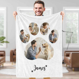 Valentine's Day Gifts Custom Photo Blanket Personalized Pets Photo and Text Blankets For Her