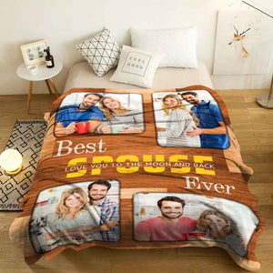 Custom Photo Blanket Photo Collage Blanket Best Friend Ever Blanket Gifts for Firendes