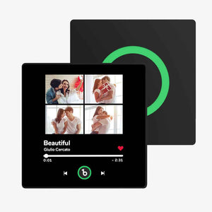 FridgeBeats Framed Custom Music Fridge Magnet 4 Photos with Frame New 4.0 Upgrade Colorful Album Fridge Magnet Gifts for Girlfriend