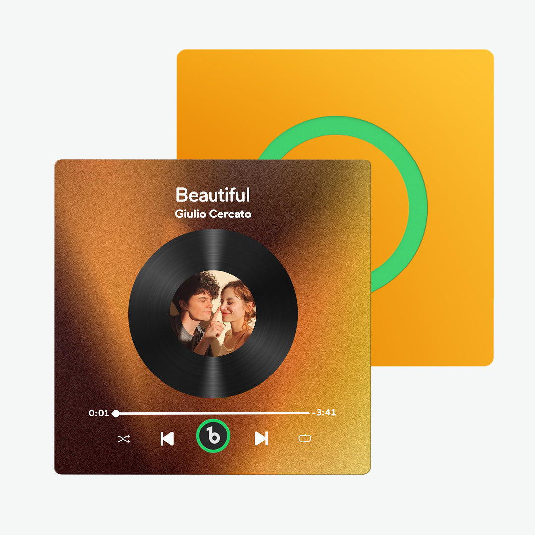 Customisable Frameless Music Fridge Magnet - Personalised Audio Album Gift 4.0 Upgrade