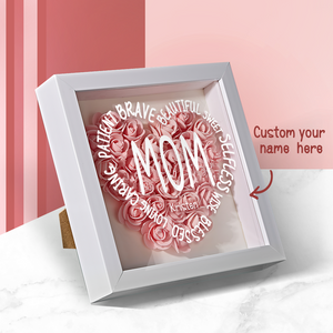 Personalized Flower Keepsake For Mom Custom Name Gift Idea for Mother's Day