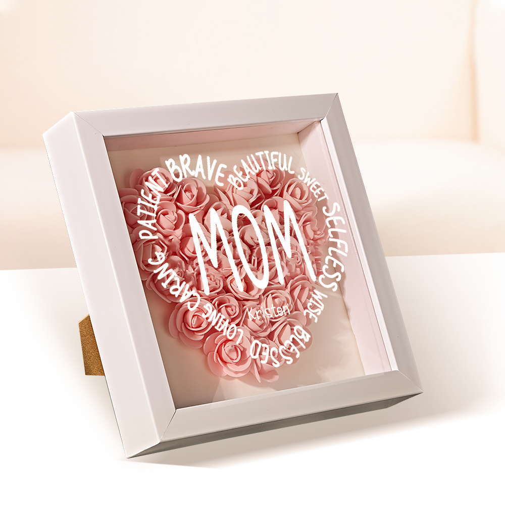 Personalized Flower Keepsake For Mom Custom Name Gift Idea for Mother's Day