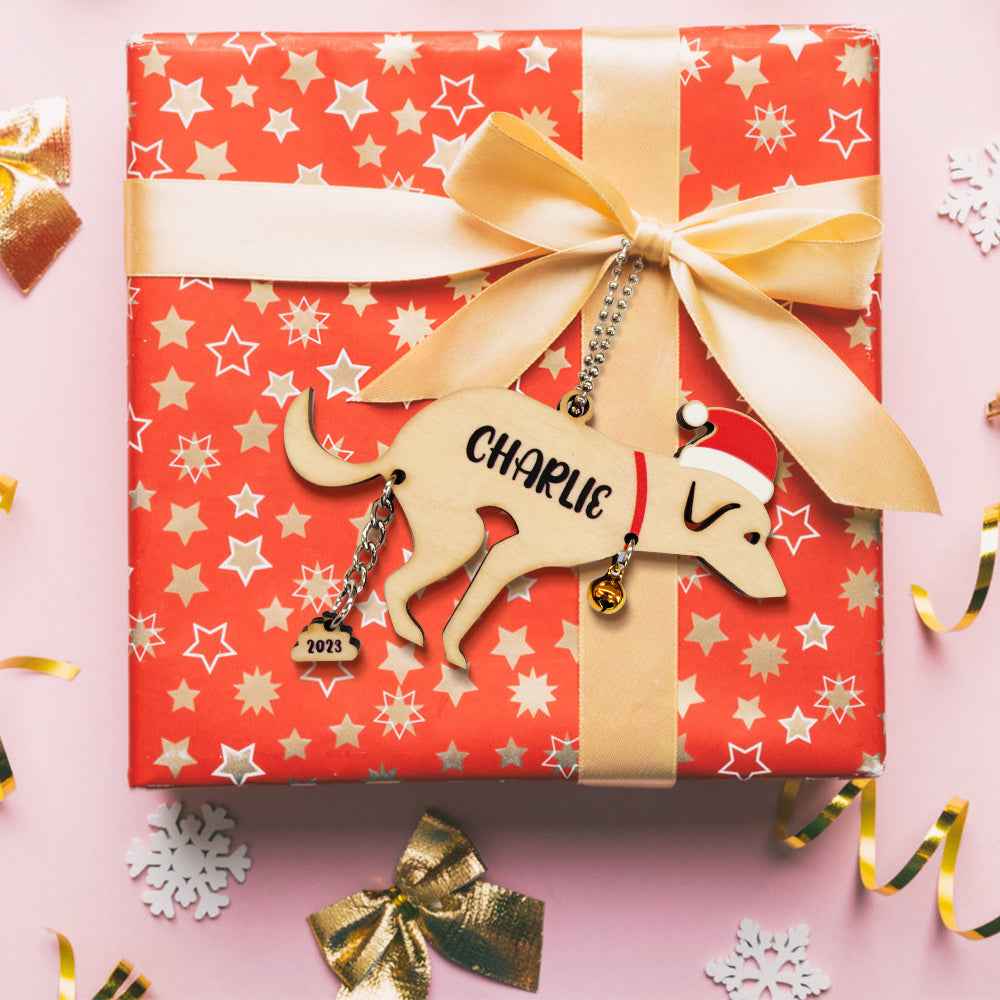 Personalized Funny Pooping Pooches Dog Ornament for Christmas Gifts