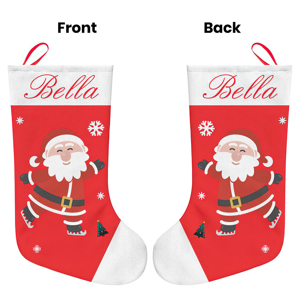Personalised Christmas Stockings | Custom Embroidered Character Stocking
