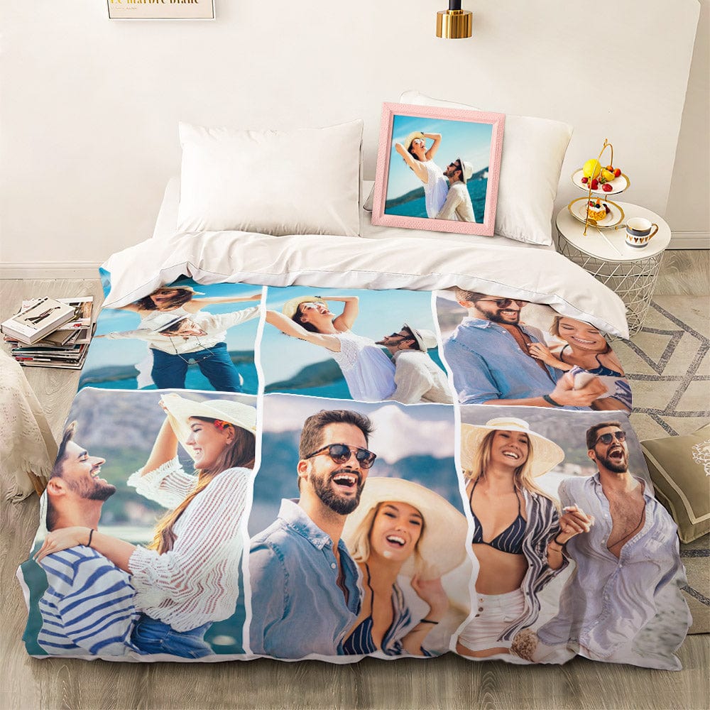 Personalised Photo Collage Duvet Cover | Custom Bedding Set | Unique Gift Idea