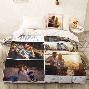 Custom Photo Collage Bedding Personalized Bedding Duvet Cover Double Bed Sheet Gifts
