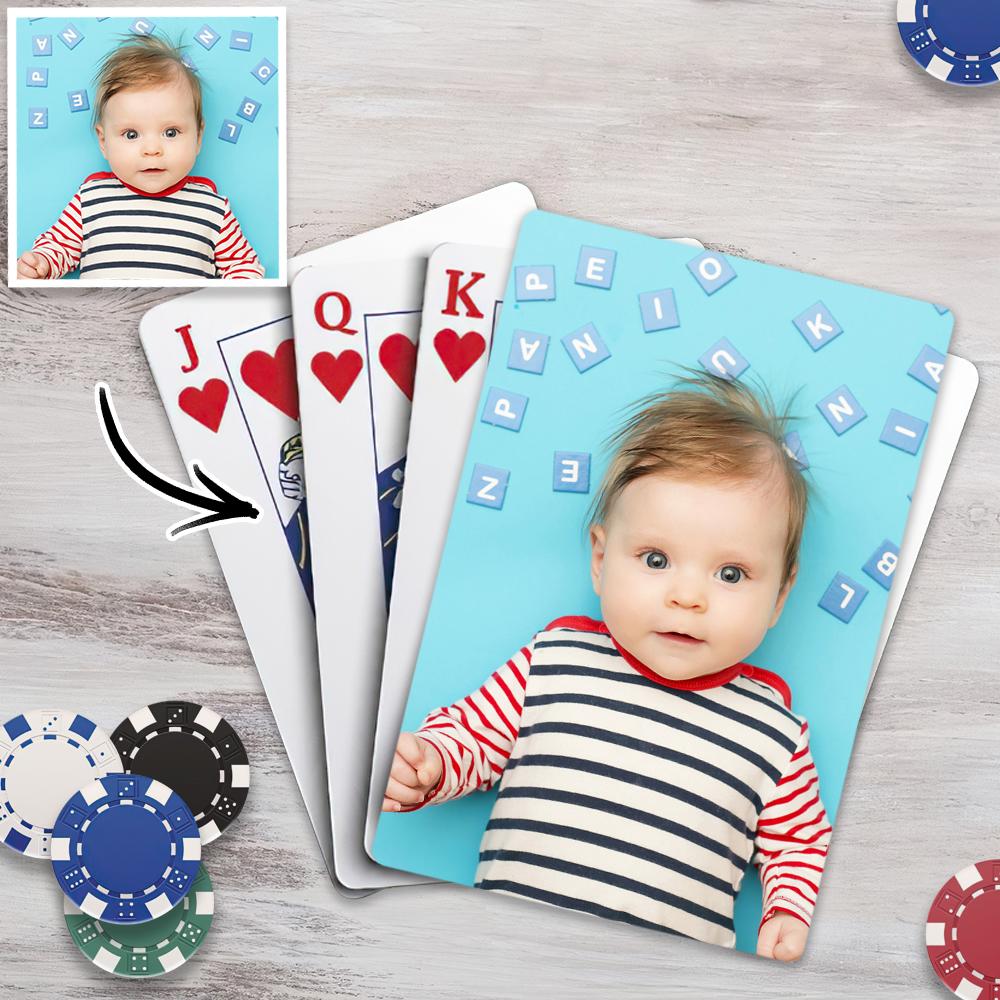 Personalised Poker Cards with Photo - Custom Playing Cards UK