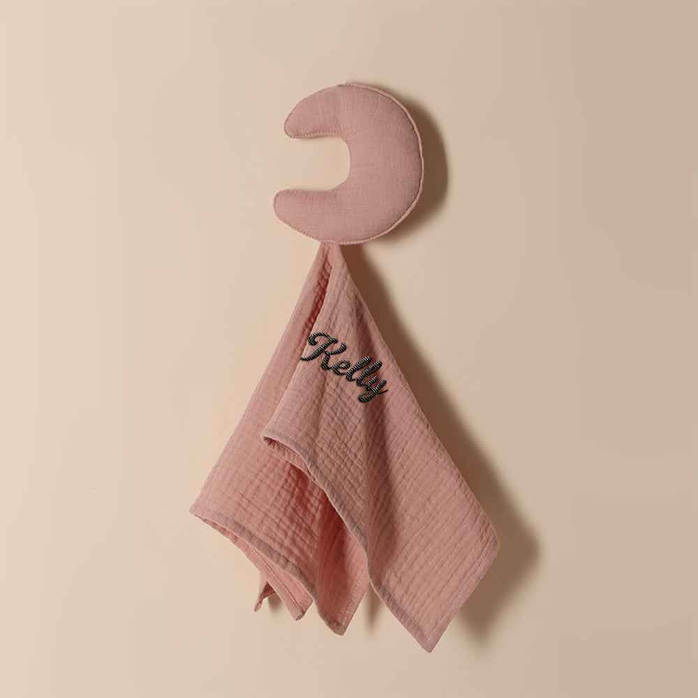 Personalized Soothe Towel Bibs Star Soft Sleeping Towel with Embroidered Name Gift for Baby