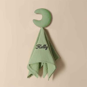Personalized Soothe Towel Bibs Star Soft Sleeping Towel with Embroidered Name Gift for Baby