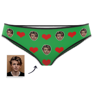 Valentine's Day Gift Heart - Custom Face Panties Underwear