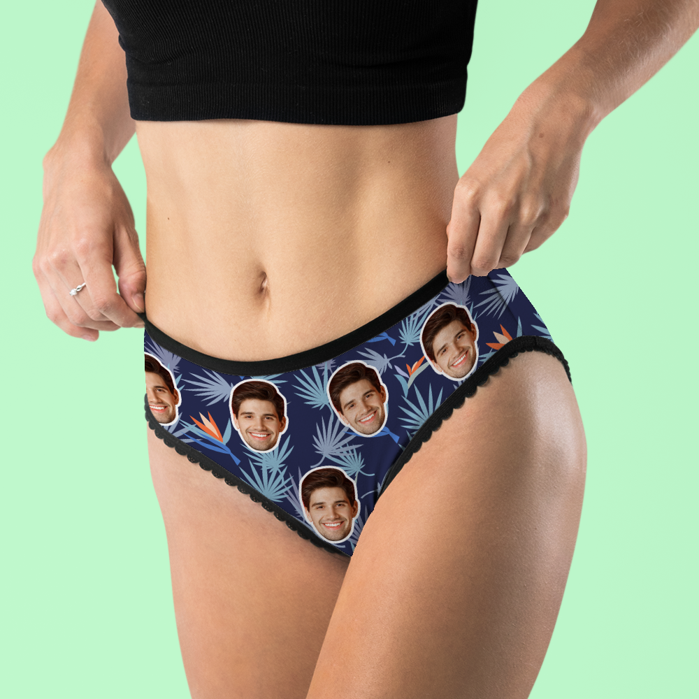 Personalised Photo Underwear | Bird of Paradise Women's Boxers | Unique Gift for Her