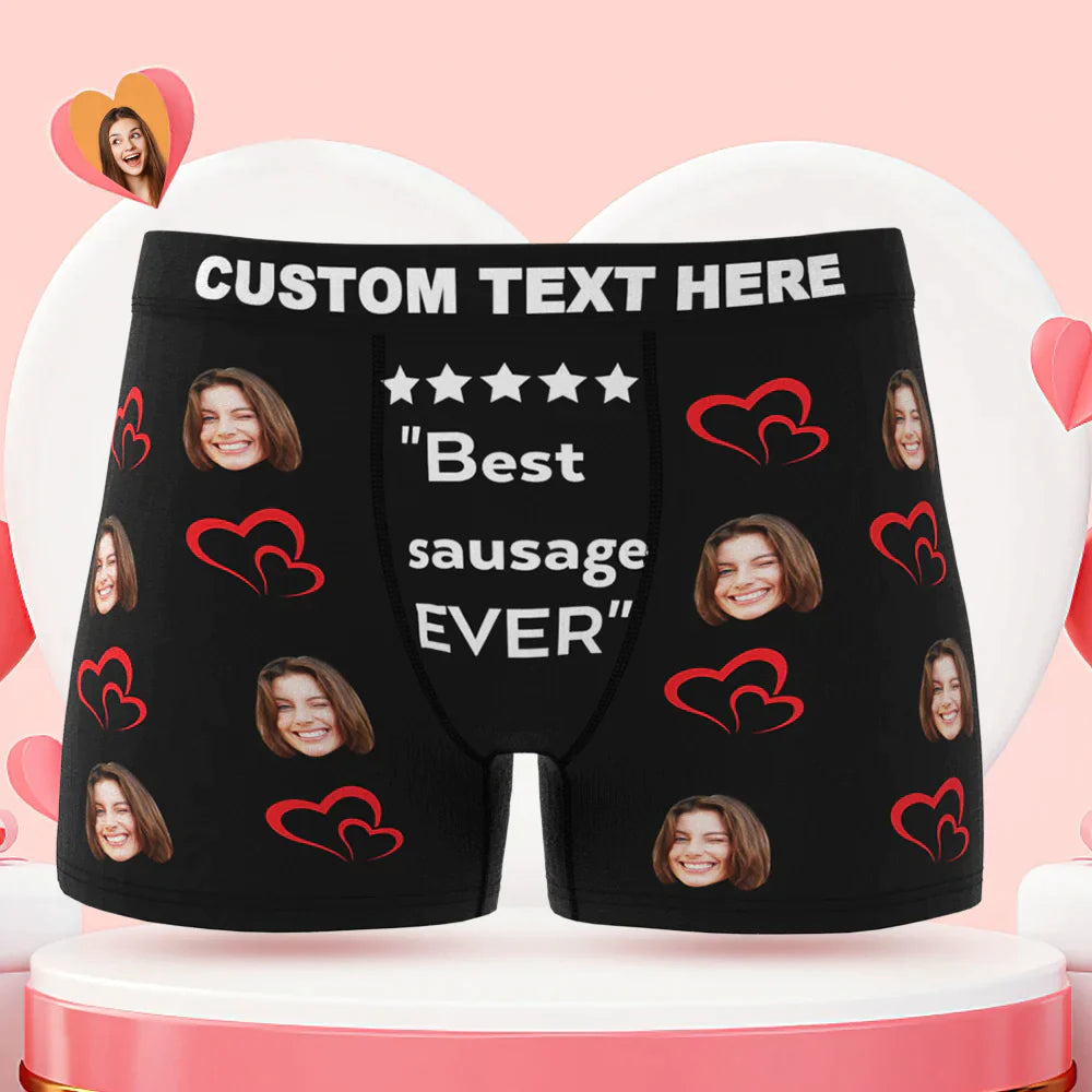 Custom Men's Face Boxer Briefs | Personalised Funny Valentine's Gift for Him