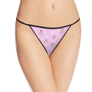Custom Thong Underwear Personalized Thong Valentines Day Gifts For Her