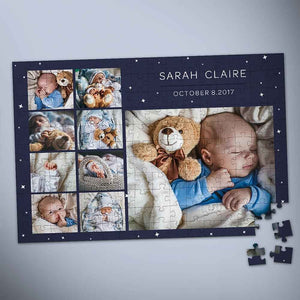 Custom Photo Jigsaw Puzzle Gift For Newborn 35 1000 Pieces - 9 Pictures