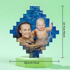 Photo Building Bricks Personalised Block Lozenge Shape