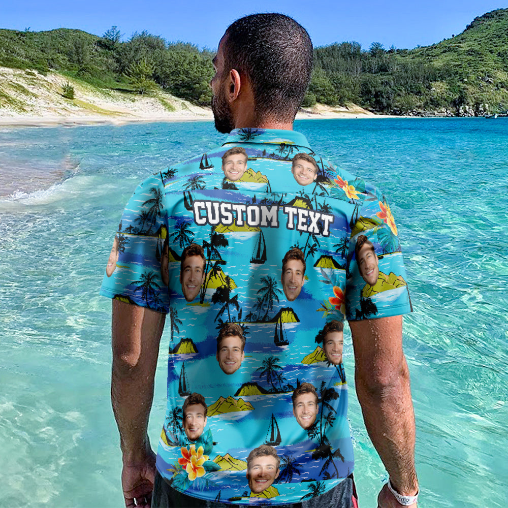 Custom Photo Hawaiian Shirt For Men - Personalised Beach Shirt