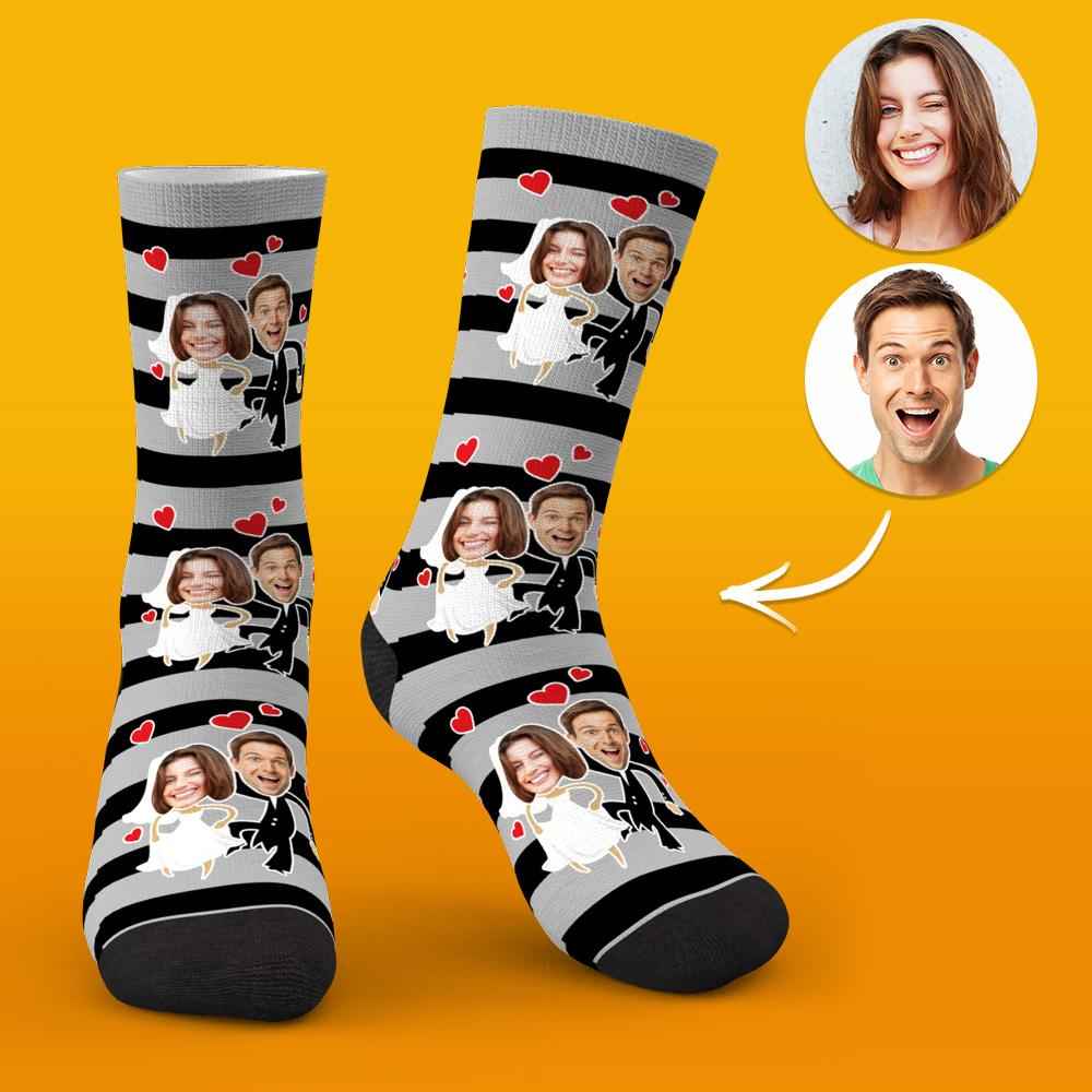 Custom Face Socks Wedding Socks Gift Ideas for Couples