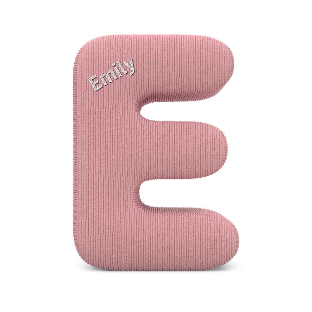 Personalized Alphabet Letter Pillow with Embroidery Name Custom Initial Cushion Unique Gifts