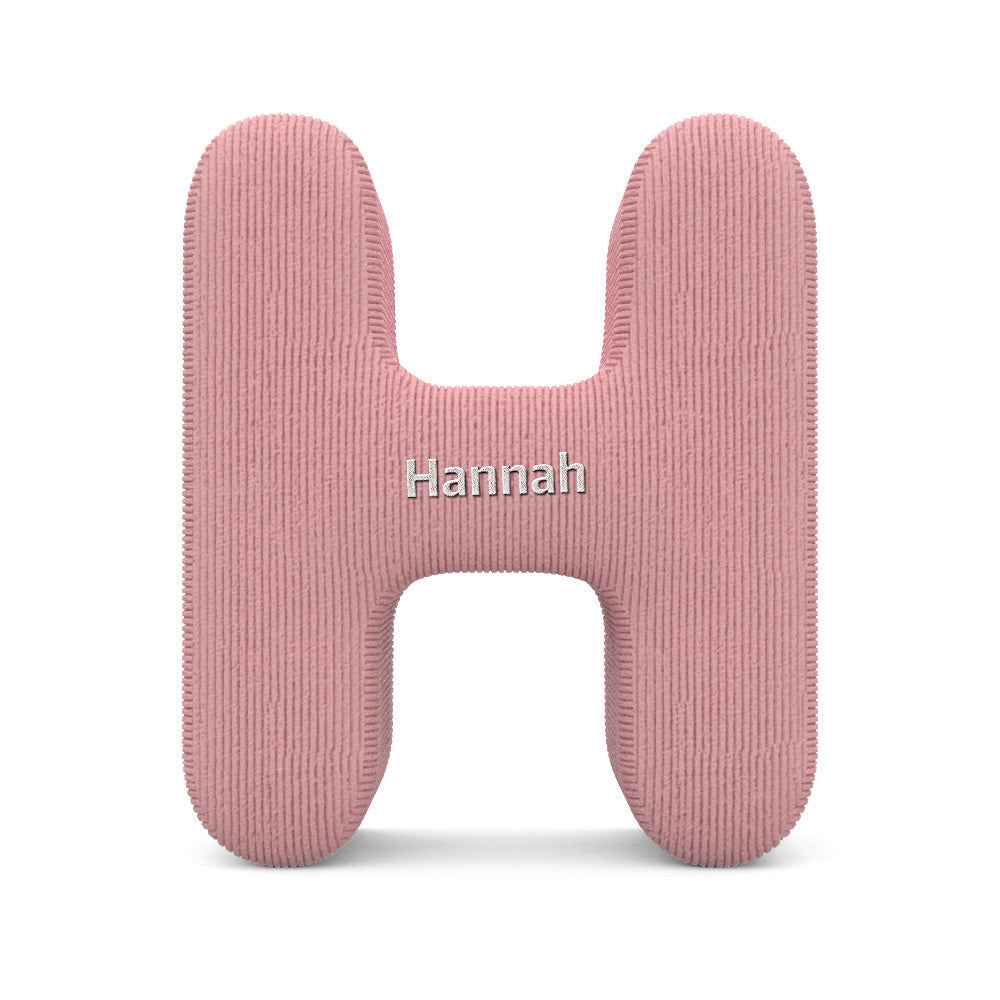 Personalized Alphabet Letter Pillow with Embroidery Name Custom Initial Cushion Unique Gifts