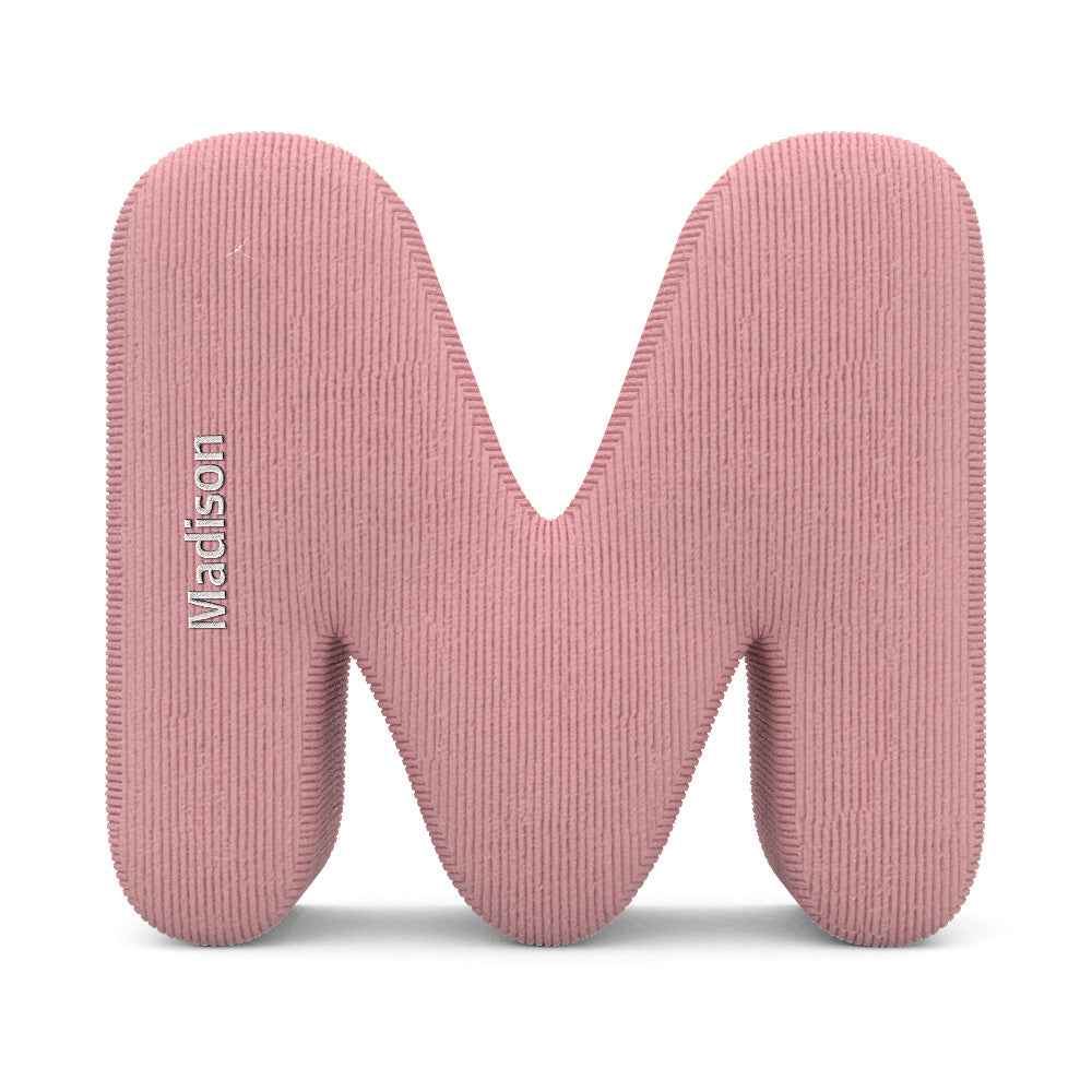 Personalized Alphabet Letter Pillow with Embroidery Name Custom Initial Cushion Unique Gifts