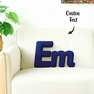 Custom Multi-Letter Pillow 2–5 Letters Shaped Pillow – Personalized Name Cushion Gift