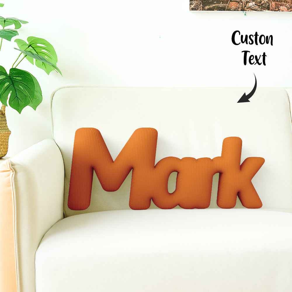 Custom Multi-Letter Pillow 2–5 Letters Shaped Pillow – Personalized Name Cushion Gift
