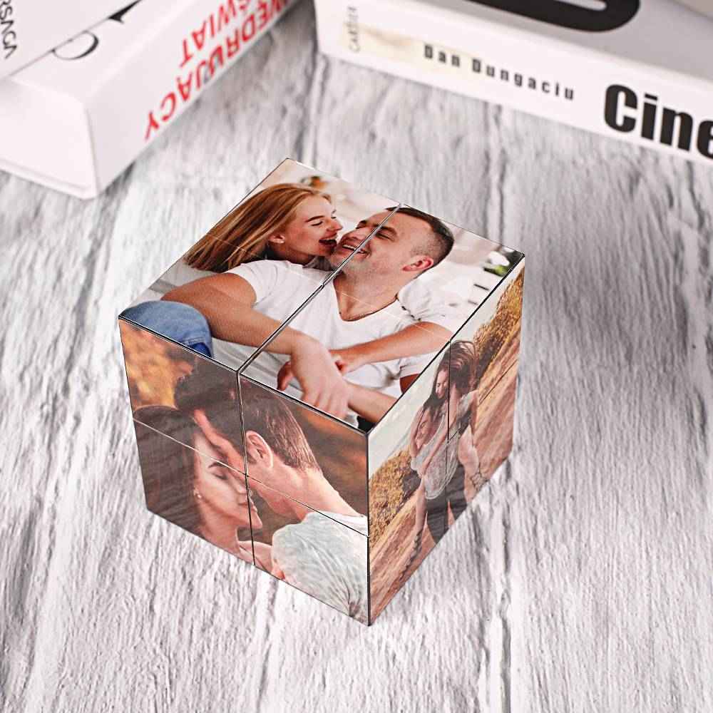 Custom Photo Cube Infinity Folding Multiphoto Cube Father's Day Gifts