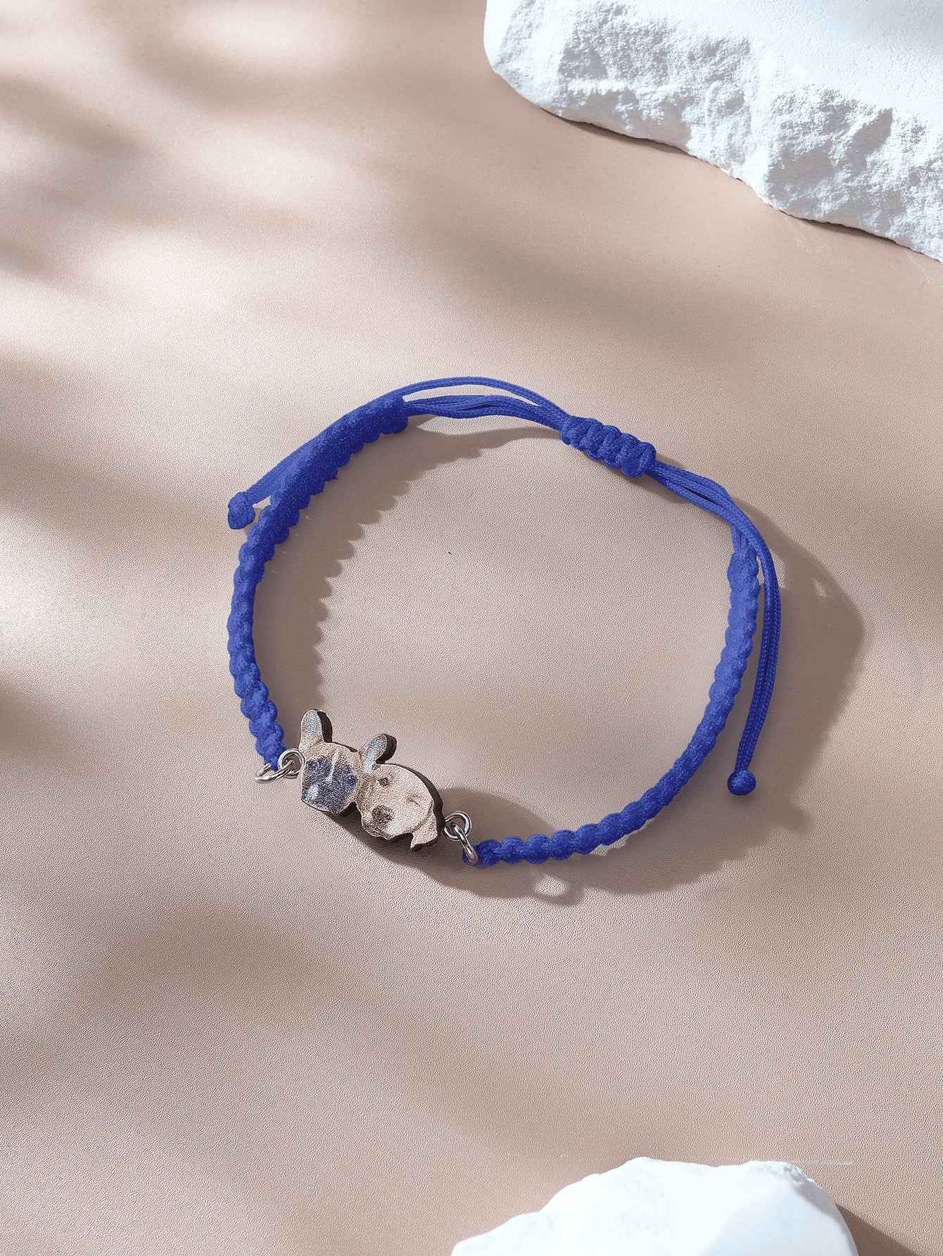 Personalized Pet Portrait Adjustable Braided Bracelet Birthday Gift for Pet Lover