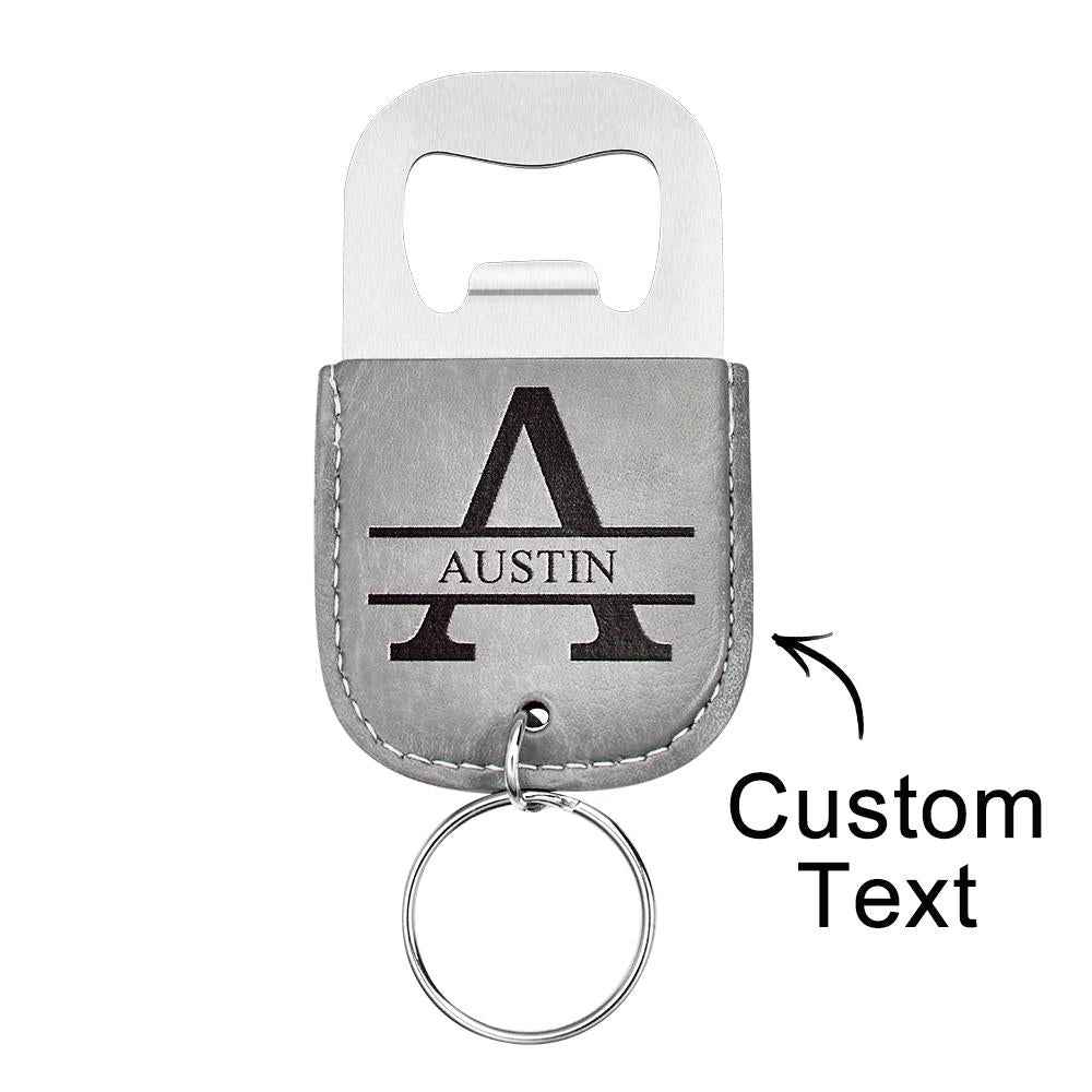 Custom Engraved Keychain Bottle Opener Simple Gifts