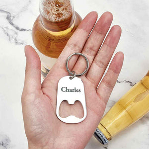 Custom Engraved Calendar Keychain Bottle Opener Key Ring Save the Date Keychain Creative Gift For Him