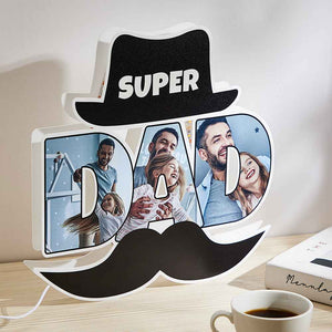 Custom Photo Night Light Funny Beard Father's Day Gifts