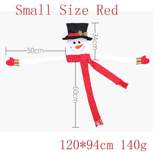 Snowman Christmas Tree Topper with Red Mittens and Draping Scarf Festive Christmas Tree Decoration