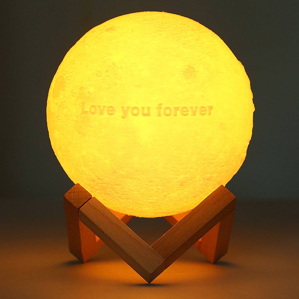 Personalised Text Moon Lamp - Custom Night Light Gift for Birthdays & Anniversaries