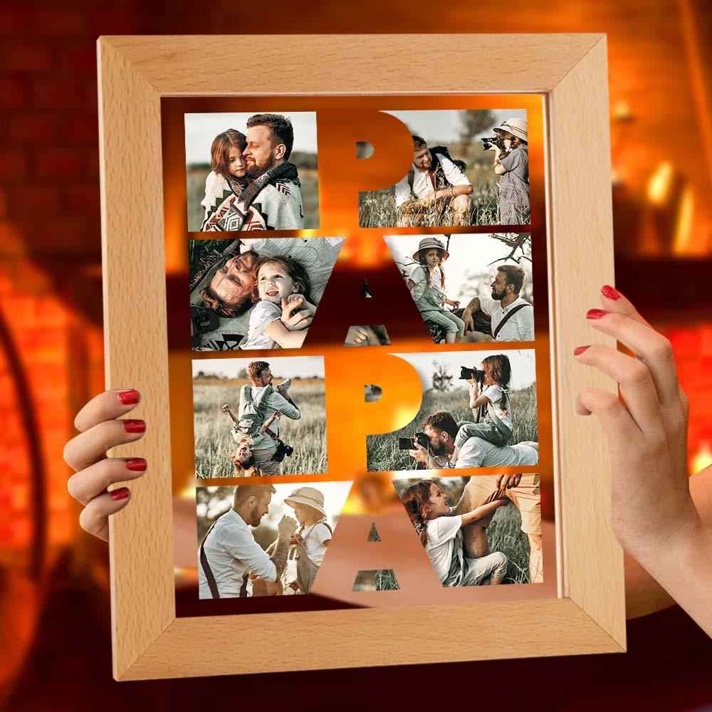 Custom Photo Acrylic Night Light Gift for Father