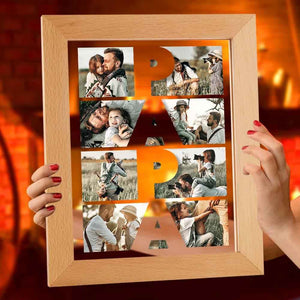 Custom Photo Acrylic Night Light Gift for Father