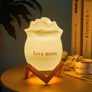 Custom Exclusive Photo Rose Night Light Personalized Name Best Gift 7 Colour Night Light Remote Control Lamp