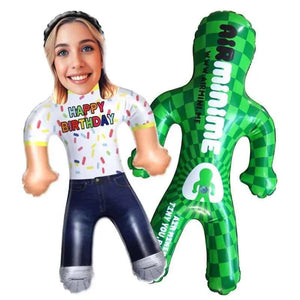 Custom Face Happy Birthday Blow Up Dolls Funny Inflatable Balloon Custom Air Doll for Birthday Party Favors
