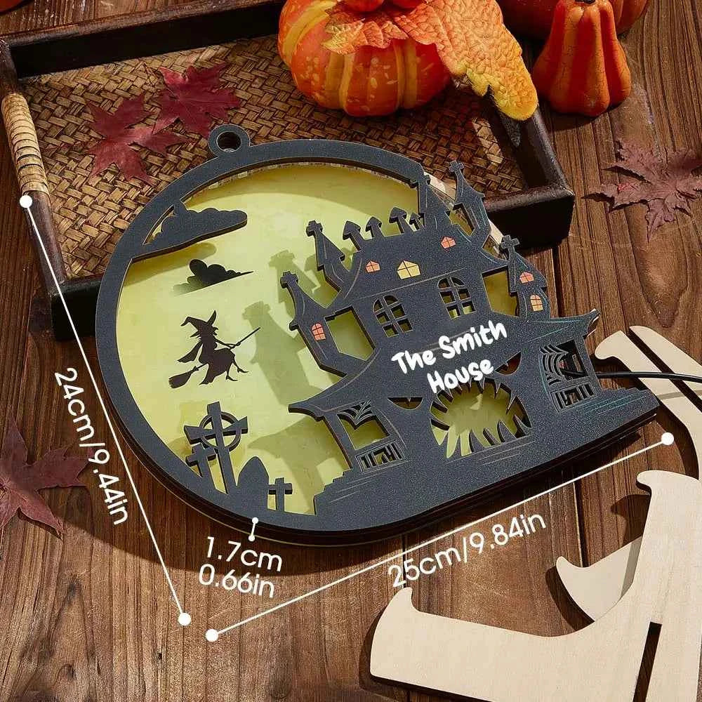 Custom Halloween Light with Name Halloween Home Decor Night Lamp for Halloween Gift