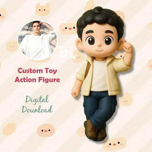 Custom Made 3D Mini Figure Office Desk Figurine Based on Your Picture Cute and Professional Style