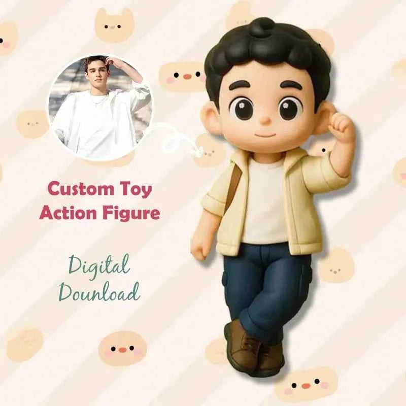 Custom Made 3D Mini Figure Office Desk Figurine Based on Your Picture Cute and Professional Style