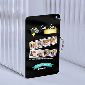 Custom Roll Photo Keychain Personalized Plaque Gift For Her