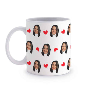 Personalized Face Mugs Little Heart Coffee Mug For Friends
