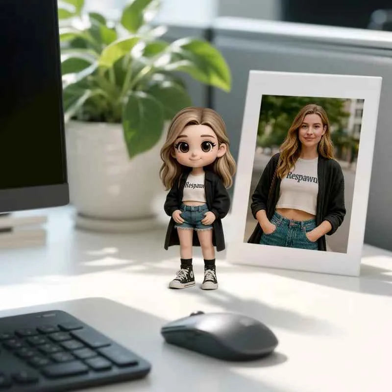 Custom Made 3D Mini Figure Office Desk Figurine Based on Your Picture Cute and Professional Style