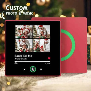 FridgeBeats Framed Custom Music Fridge Magnet 4 Photos with Frame New 4.0 Upgrade Colorful Album Fridge Magnet Gifts for Girlfriend